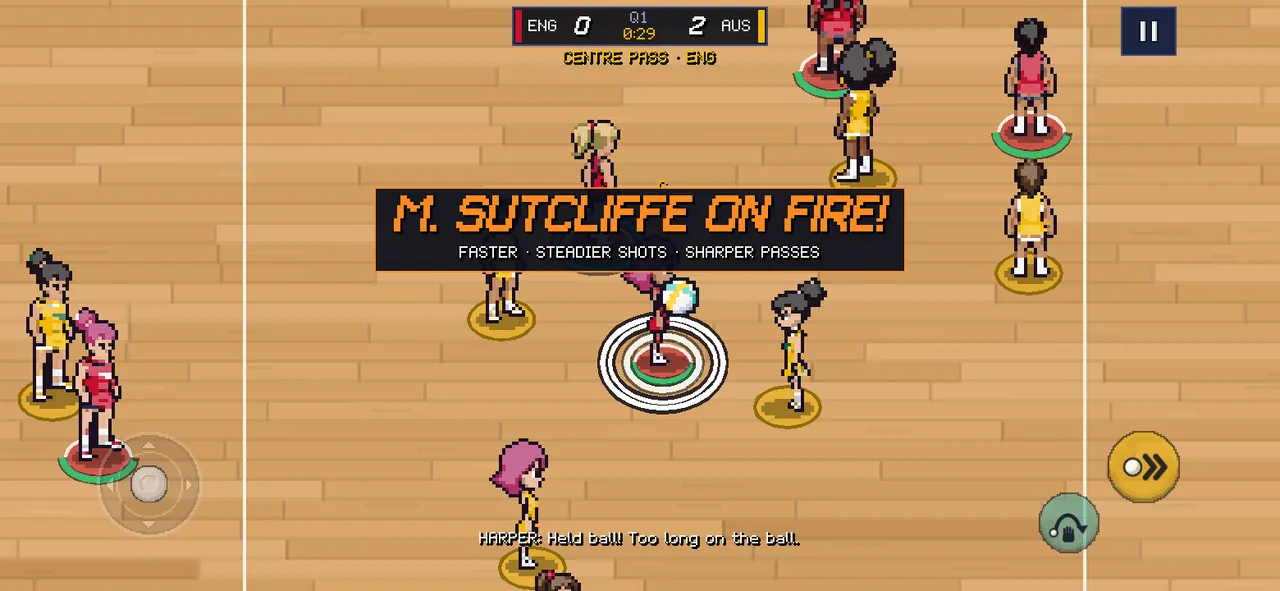 A shooter's ON FIRE banner: FASTER · SHARPER PASSES · STEADIER SHOTS.